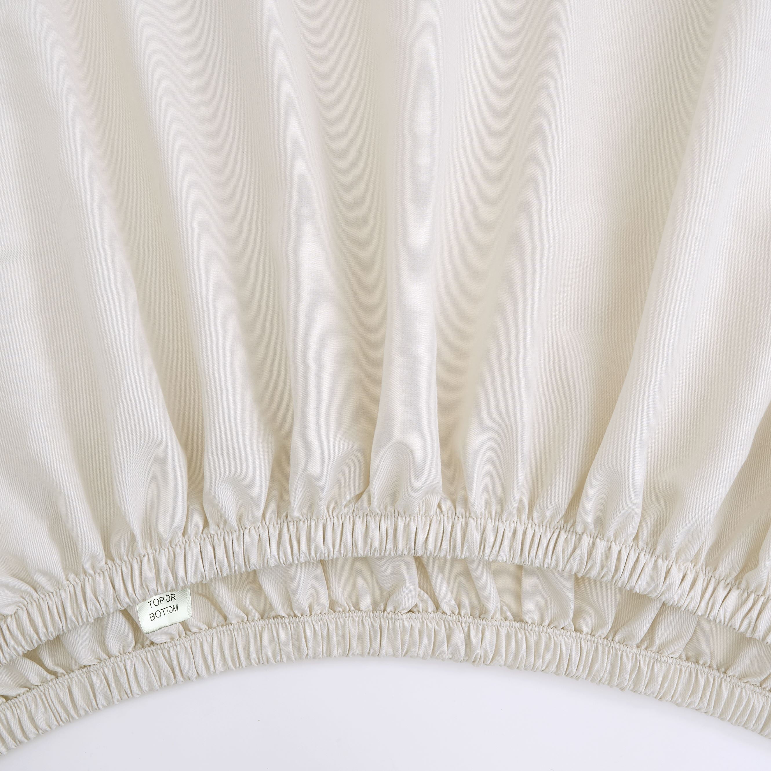 Mainstays by Becky G. & Alejandra 4-Piece Seashell Beige Super Soft Brushed Microfiber Bed Sheet Set, Full