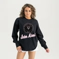 thumbnail image 3 of Women's Gameday Couture  Black Inter Miami CF Oversized Long Sleeve T-Shirt, 3 of 5