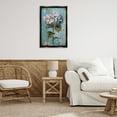 thumbnail image 3 of Stupell Industries Hydrangea on Distressed Plants & Flowers Painting Black Floater Framed Canvas Art Print Wall Art, 21 x 31, 3 of 10