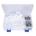 thumbnail image 1 of ANGGREK 240pcs Expansion Ancres Nylon 304 Vis d'Expansion en Acier Inoxydable, Vis d'Expansion, 304 Vis en Acier Inoxydable, 1 of 8