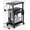 Black With power strip, variant on Computer Tower Stand, 6 Level Height Ajustable PC Tower Stand for Floor, Mobile Rolling CPU Holder Cart for Gaming Office Home,21.34"-28.3", Black