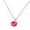 Red, variant on Acrylic Mini Donuts Pendant Necklace Funny Choker Neck Chain Fashion Jewelry