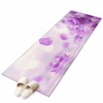 thumbnail image 2 of 2'x6' Rug Runners for Hallways Kitchen, Purple Rose Fantasy Non Slip Entryway Beside Floor Carpet Runner, Elegance Floral Romantic Reflection Washable Laundry Room Bedroom Throw Rugs Mat, 2 of 8