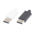 thumbnail image 3 of 10 Piezas Tipo C USB3.1 3A Conectores USB de Carga RáPida Macho Jack Enchufe Trasero Terminales EléCtricos Soldadura DIY Cable de Datos, 3 of 5