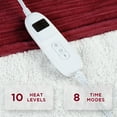 thumbnail image 6 of COWIN Electric Blanket Full Size, Brushed Flannel+Shu velveteen, 10 Heating Levels and 1-8 Hour Automatic Shutdown, Machine Washable, Red, 72 "x 84", 6 of 7