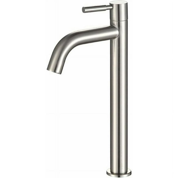 Chic Bathroom Faucets, Stainless Steel Single Handle Vessel Sink Faucet, Ceramic Cartridge For A Modern Vanity Space