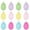D, variant on Taotanxi Easter Decorations Egg Tree Ornaments, 6 Pcs Mini Eggs Ornaments for Small Tree, Matte Finish With Dots Stripes, Kids School Home Office Party Supplies Gifts, Spring Decorations for Home