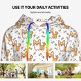 thumbnail image 6 of KLL Corgi with Hearts for Womens Pullover Hoodie with Pocket Hooded Long Sleeve Shirts Sweatshirt for Women-X-Large, 6 of 7