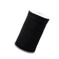 thumbnail image 2 of Tipo plano Banda elástica Poliéster Látex natural Ropa de goma Mangas Pantalones Banda de cintura elástica Negro 5 mm 110 yardas Eigraketly AF0097-05B, 2 of 5