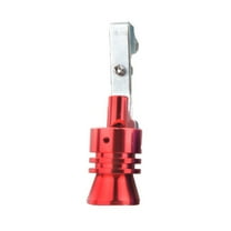 Meoldis Universal exhaust whistle Resonator - Aluminum Alloy turbine sound Simulator Motion exhaust tip accessory (Red, 4.72 "XL)