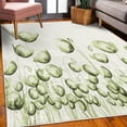 thumbnail image 3 of Flower Decorative Rug, X-ray Picture of Poppy Flowers in a Windy Day Unusual Look into the Nature Art Image, Quality Carpet for Bedroom Dorm and Living Room, 6 Sizes, Pale Green, by Ambesonne, 3 of 4