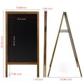 thumbnail image 2 of Wooden Folding Black Board Chalk Board Sandwich for Events Chalk Board Sign Board Restaurant Menu Board, Decorative Wedding Signage 29.13*17.4*35.62Inch, 2 of 9