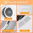 thumbnail image 3 of Dimedeal 1.8 cu.ft Portable Clothes Dryer, 800W Electric Compact Dryer Machine for Apartment & Small Spaces, 3 of 7