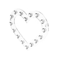 thumbnail image 3 of Soporte para collares Yuyangstore Acrílico Forma de corazón, 3 of 8