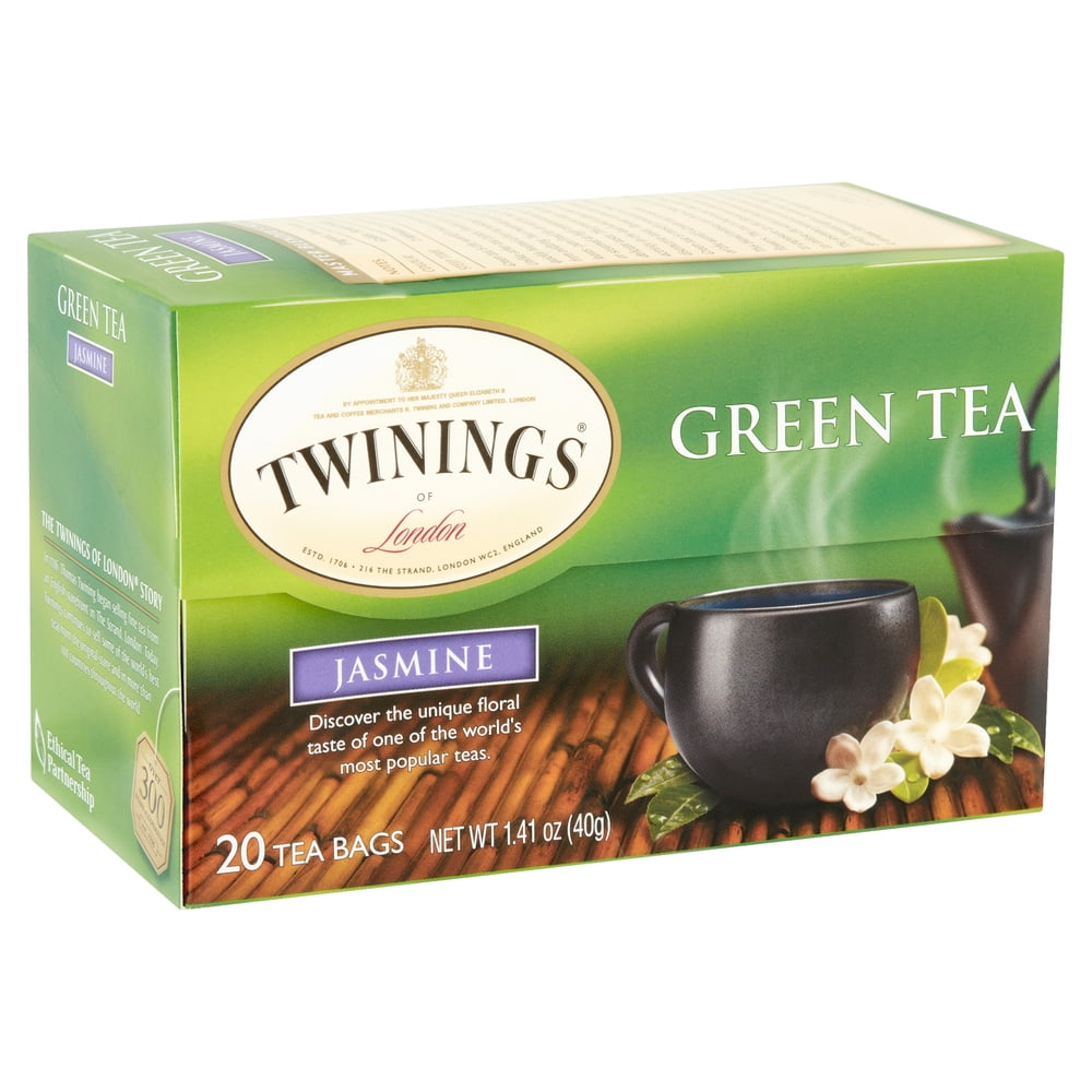 Twinings of London Jasmine Green Tea Bags, 20 count, 1.41 oz Walmart
