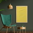thumbnail image 2 of Queen Bee Wall Art with Frame, Repeating Continuous Print of Striped Buzzing Flies, Printed Fabric Poster for Bathroom Living Room, 23" x 35", Mustard Charcoal Grey, by Ambesonne, 2 of 2