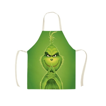 

Clearance Before Christmas Grinch Christmas Decorations Christmas Grinch Decoration Christmas Apron Cotton And Linen Merry Xmas Apron Christmas Aprons For Christmas Party Aldult