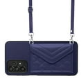 thumbnail image 2 of Envelope Design for Samsung A23 4G Case RFID Blocking Wallet Card Holder Leather PU Flip Cover Folio Lanyard Crossbody Strap Women Girl Magnetic Clasp Kickstand for Samsung Galaxy A23 4G, Blue, 2 of 10