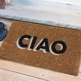 thumbnail image 4 of Abbott Collection 35-FWD-GE-9367 Graphic CIAO Doormat, 18x30 inches L, Natural/Black, 4 of 6