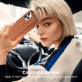 thumbnail image 4 of Phone Case for iPhone 16 Plus Wallet Cover with Crossbody Strap and Wrist Strap, Card Slots Stand PU Leather Flip Magnetic Buckle Zipper Pocket for iPhone 16 Plus Case Women Girls, Brown, 4 of 6