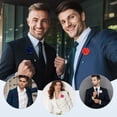 thumbnail image 5 of Uxcell 1-Pack Flower Boutonnieres Pin Camellia Flower Lapel Pins for Men Wedding Accessories/Prom [8.5cm, Black], 5 of 7