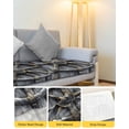 thumbnail image 4 of Grey Rudder Coastal Sofa Couch Cushion Covers Washable, Removable Stretchable Sectional Couch Covers, Vintage Nautical Beach Slipcovers for L & T Shape Sofa Furniture Protector S Size 1 pc, 4 of 7