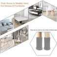 thumbnail image 4 of Paquete de 24 protectores para patas de silla, calcetines tejidos para pies y muebles, zapatos para muebles con parte inferior gruesa, 4 of 4