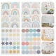 thumbnail image 3 of 4 hojas arco iris pared decalación arco iris papel tapiz de pared pegatinas de pared decoración de la habitación de los niños, 3 of 5