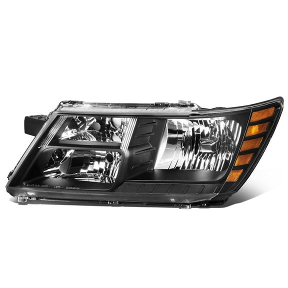 DNA Motoring Factory Style Projector Headlight Lamp for 2009-2020 Dodge Journey, Left Driver Side