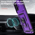 thumbnail image 3 of for Moto G Stylus 5G 2023 Case with Slide Camera Cover HD Screen Protector [ Grade Drop Tested]  Ring Holder Kickstand Protective Phone Case for Motorola Moto G Stylus 5G 2023, Purple, 3 of 17