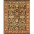 thumbnail image 3 of Safavieh Heritage Giles Oriental Wool Area Rug, Chocolate/Tangerine, 8'3" x 11', 3 of 9