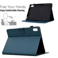 thumbnail image 3 of Case for Lenovo Tab M9 9.0" 2023, Carbon Fiber Pattern Premium PU Leather Wallet Stand Protective Auto Sleep Wake Cover with Pen Slot for Lenovo Tab M9 9.0" 2023, Darkblue, 3 of 6