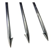 Zinc Plated 3-Prong Flat Trident with 6mm Threads for Spearfishing, Freediving & Scuba Diving