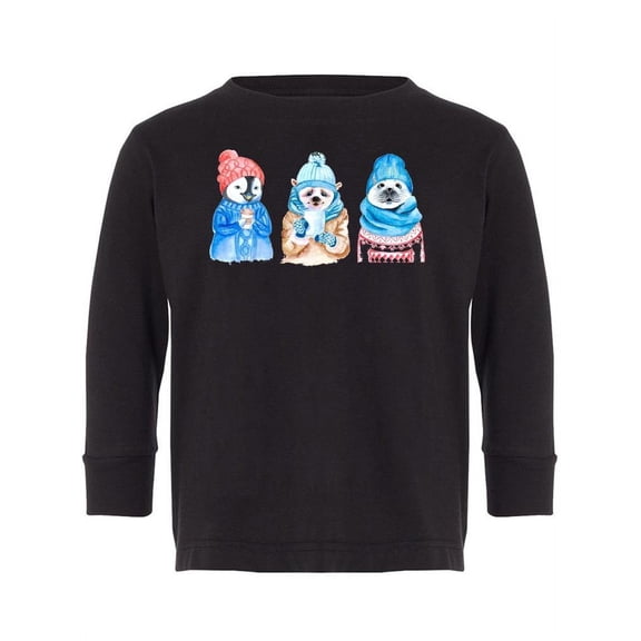 Animals In Winter Weather Long Sleeve Toddler -Image by Shutterstock, 5 Toddler