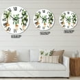thumbnail image 4 of Designart 'Trio Of House Plants Ponytail Palm And Ficus' Traditional Wall Clock, 4 of 5