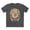 Charcoal, variant on Floral Graphic T-Shirt Unisex 100 Cotton Art Design with Antique Flowers Tee 23