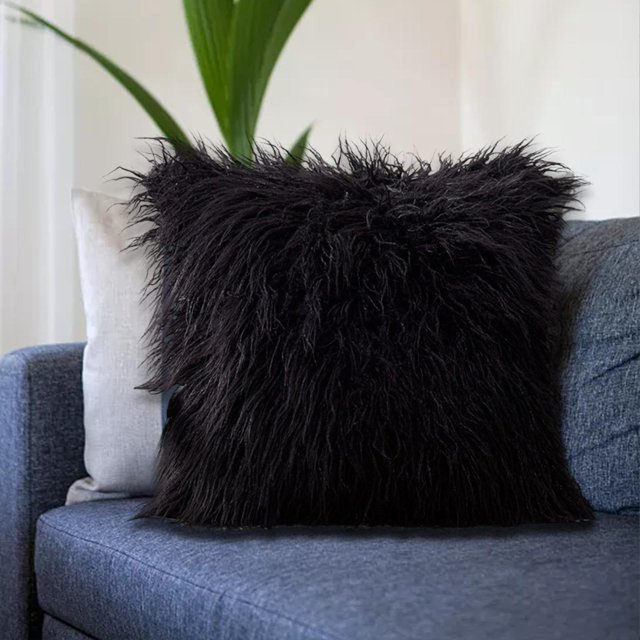 Throw Pillow Covers Decorative Decorative Pillowcase for Office Home Bedding Black 45cmx45cm