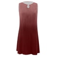 thumbnail image 4 of Robes d'Été pour Femmes 2023 à Encolure Goutte d'Eau Sans Manches Tunique Robe Débardeur Tendance Imprimée Décontractée Ample Robe de Plage, 4 of 4