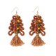 thumbnail image 1 of Pendientes Tejidos De Árbol De Navidad Pendientes De Borla Tejidos De Cuerda De Algodón Pendientes Étnicos Retro Pendientes Colgantes De Gota Trenzados Hechos A Mano Para Mujeres Niñas Minnieouse AP007336-01, 1 of 6