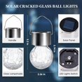 thumbnail image 4 of 16 Pack Cracked Glass Solar Lights Outdoor Waterproof for Garden, Yard, Fence, Tree(Color Changing), 4 of 5