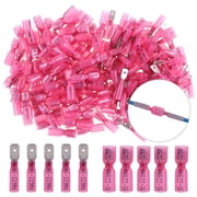 100PCS Red Waterproof Spade Female/Male Heat Shrink Wire Connectors Terminals