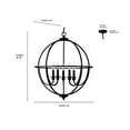 thumbnail image 4 of Millennium Lighting  Artemis 5/6 Chandelier Ceiling Light Polished Nickel - 5, 4 of 7