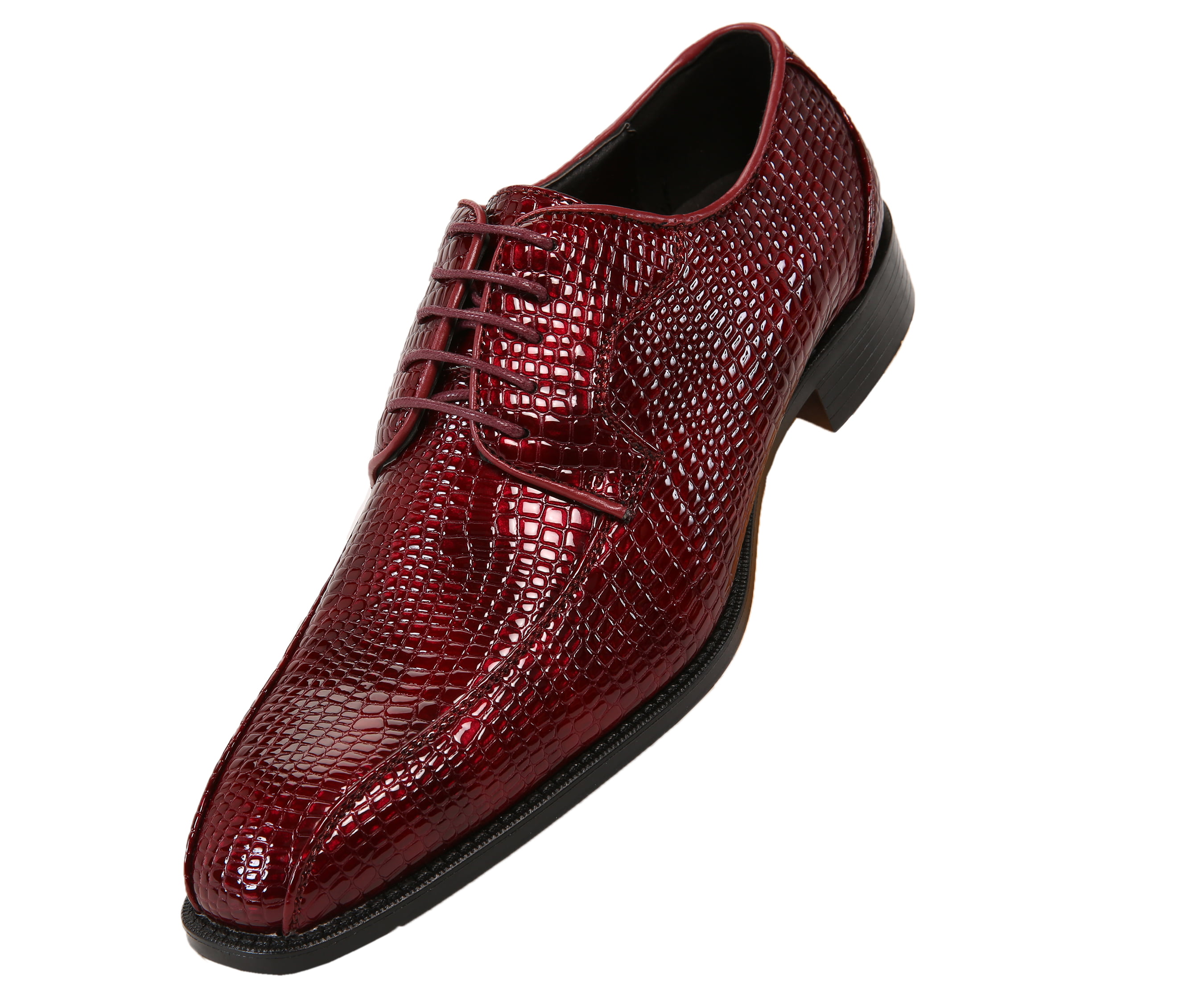 Bolano Mens Exotic Oxford Dress Shoes Your Choice of Crocodile Skin/EEL  Skin/Lizard Skin Cap Toe 