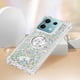 thumbnail image 5 of Funda para Xiaomi Redmi Note 13 5G con Brillo Líquido Flotante, Purpurina, Parachoques y Anillo Giratorio Soporte, 5 of 5