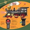 thumbnail image 2 of Set de Tren BUBUQE con Control Remoto y Locomotora de Vapor para Niños 3+, 2 of 8