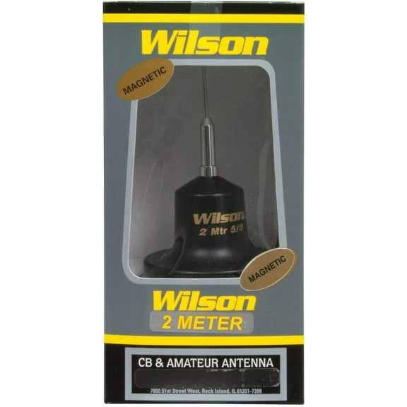 WILSON ANTENNAS 880-300200B WILSON BLACK 2 METER MAG MT ANT