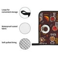 thumbnail image 4 of Daiia A Cup Of Black Coffee On A Saucer Pattern Oven Mitts and Pot Holders 4 pcs Set,High Heat Resistant 500 Degree Extra Thicken Long Kitchen Cotton Oven Glove, 4 of 6