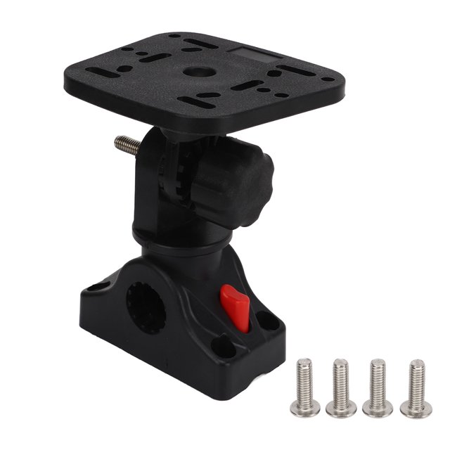 Soporte para buscador de peces con rotación de 360 grados, instalación fija con tornillo, soporte portátil de nailon y acero inoxidable para buscador de peces para yates