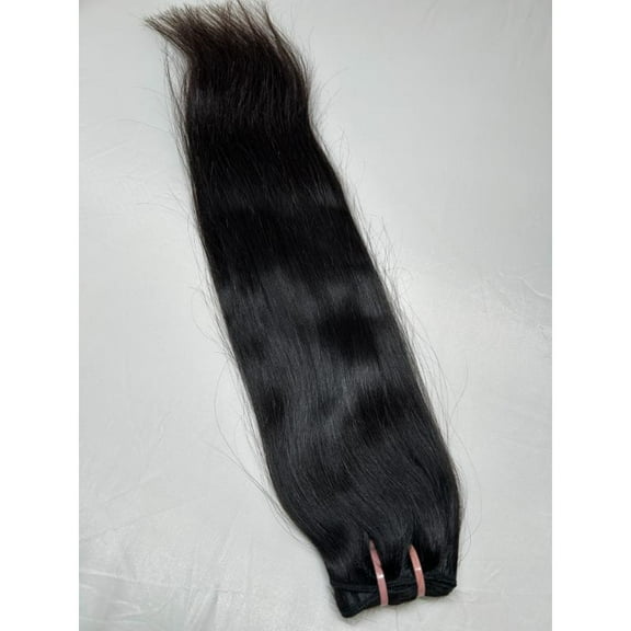 100% Indian Human Hair Weft Bundles | 100% Human Hair – Real Look and Feel, Tangle-Free, Easy to Style, Durable and Reusable (28 inch | Straight 100g)