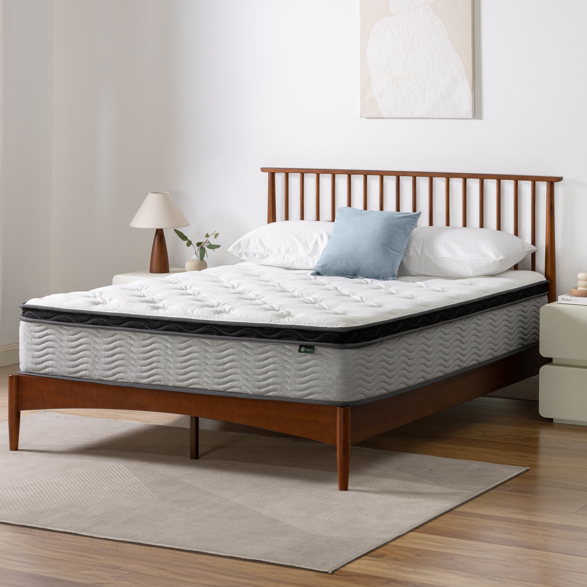 Zinus Comfort Support 12" Full Cooling Gel Hybrid Mattress with Pocket Springs